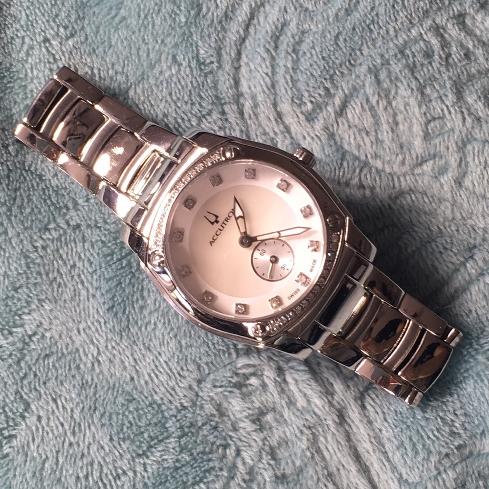 Bulova Watch White Sapphire Crystal